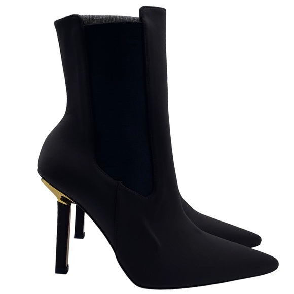 Good American Boot High Kickstand Chocolate Brown Neoprene Leather Sole Size 9 - Picture 2 of 9